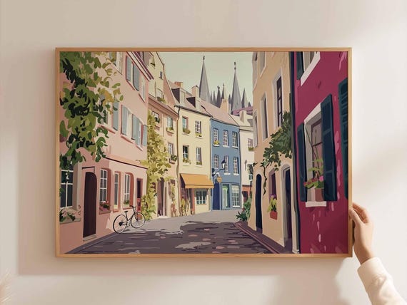 Cologne Cathedral Print Germany Travel Poster European Cityscape Wall Art