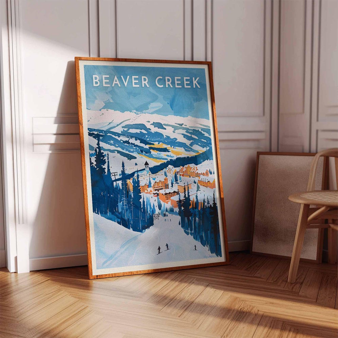 Beaver Creek Colorado Blue Mountain Panorama Ski Poster Vista - Image 2