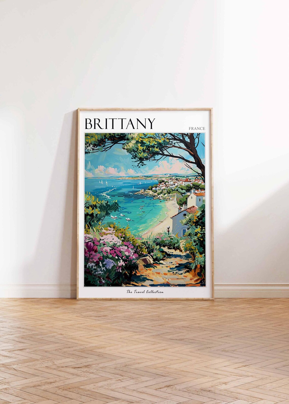Brittany France Travel Poster, European Wall Art - Image 2