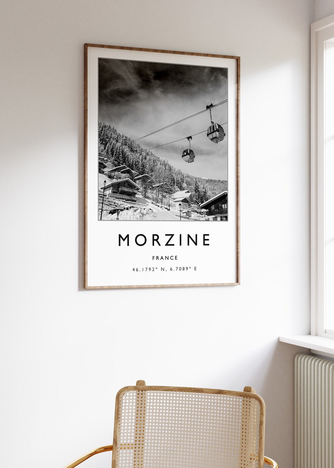 Morzine France Skiing Travel Poster, Ski Art Print - Image 3