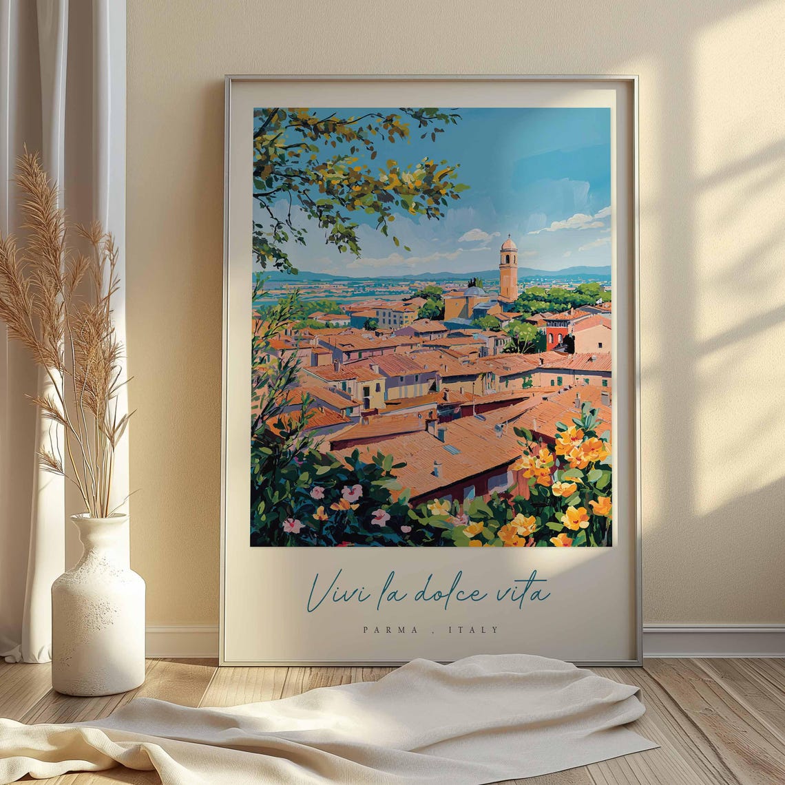 Parma Poster Italian Travel Print Parma Travel Art Parma Wall Art Italy Art Italy Travel Decor Italian Travel Gift - Image 2