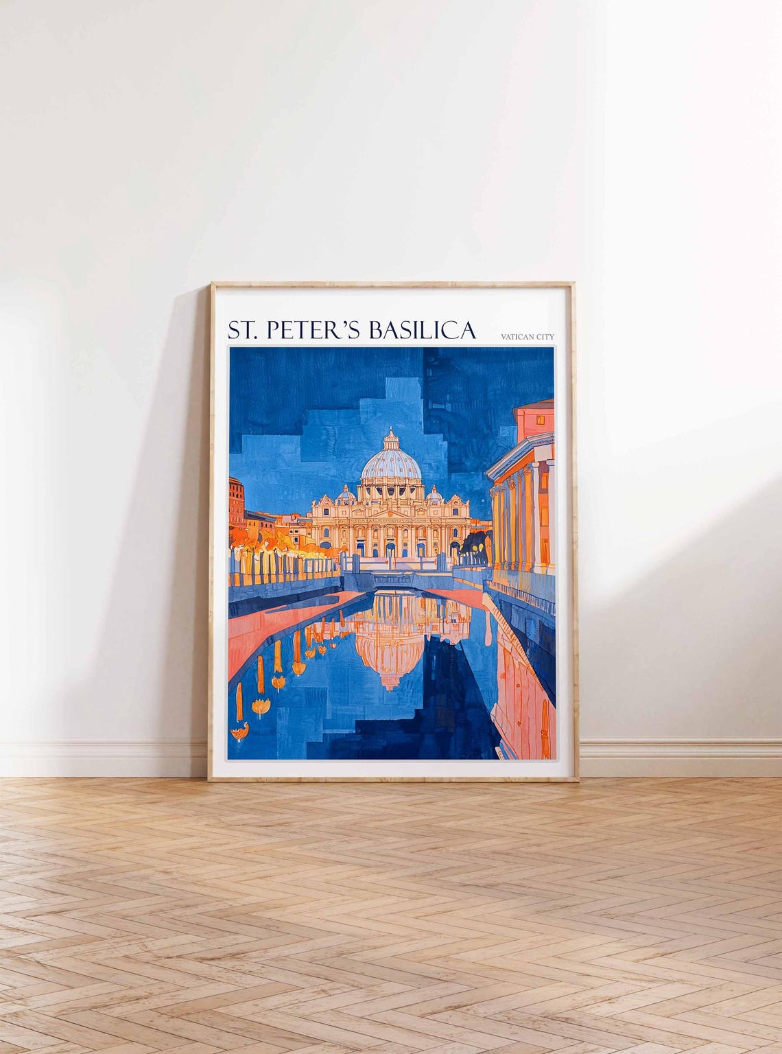 Stpeters Basilica Poster Stpeters Basilica Travel Print Italy Wall Art Italian Travel Print Italian Gift Vatican City Wall Art - Image 2