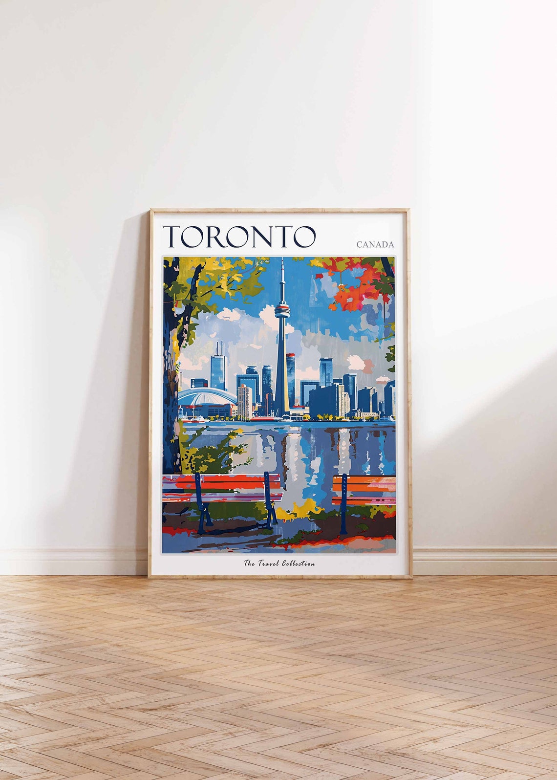 Toronto Canada CN Tower City Skyline Autumn Waterfront Poster - Image 2