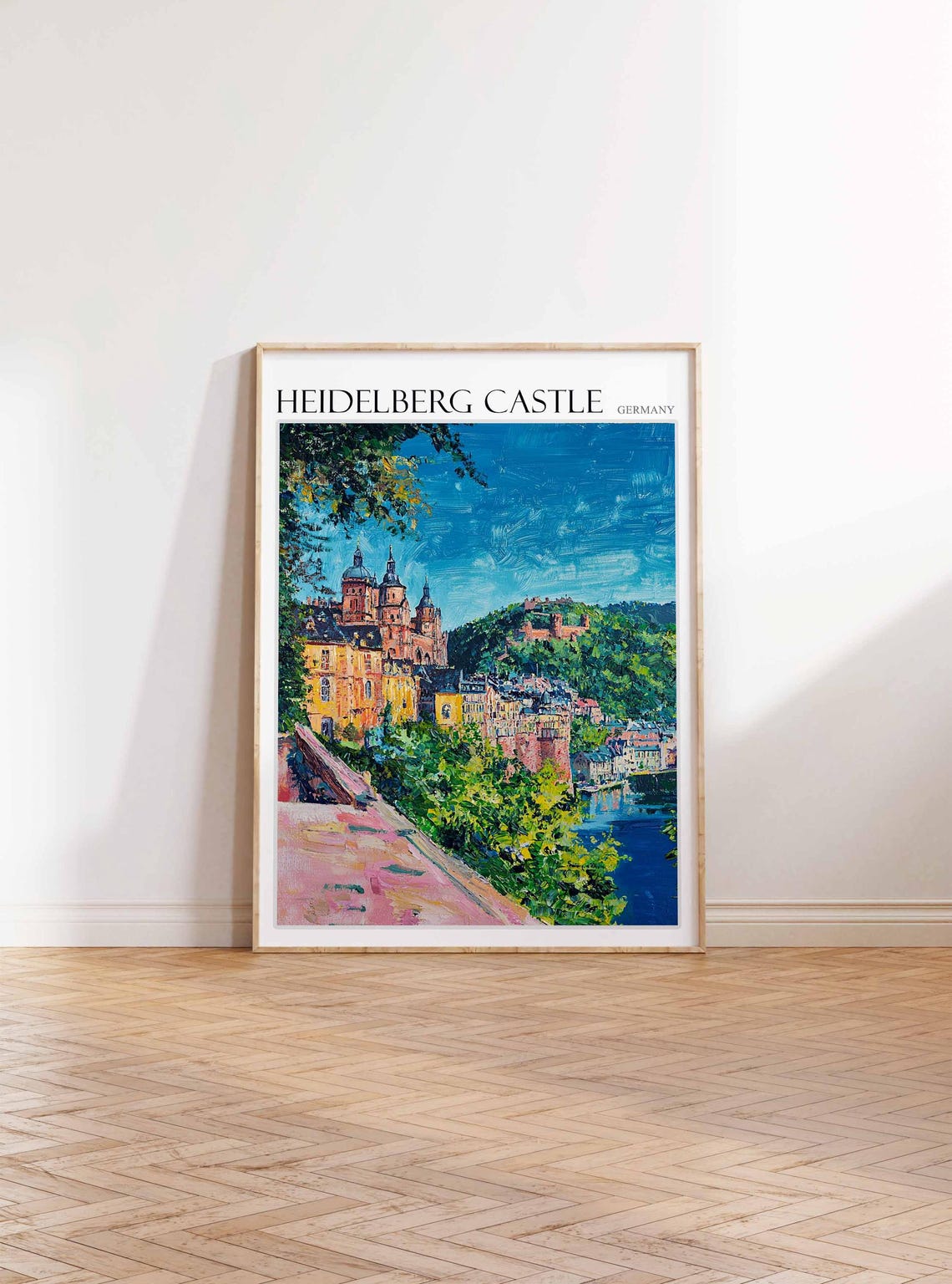 Heidelberg Castle Poster Heidelberg Castle Travel Print German Travel Poster German City Art City Print Travel Poster Travel Wall Art - Image 3