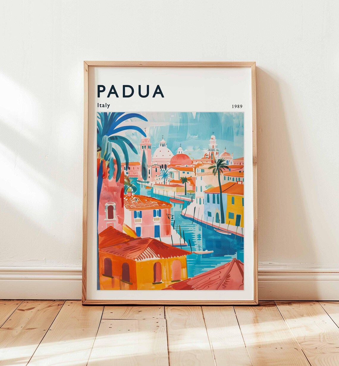 Padua Poster Italy Travel Print European Wall Art Venetian Decor Paduatravel Gift Cityscape Italyposter