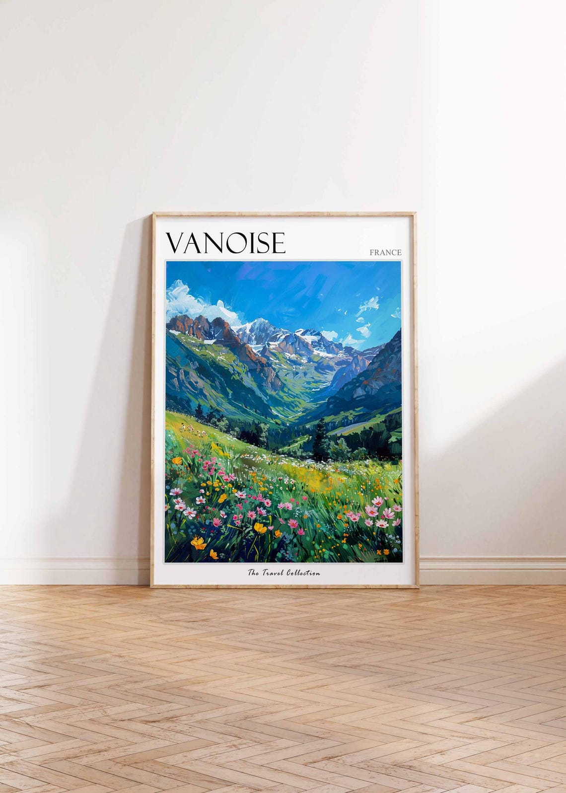 Vanoise Poster France Travel Print French Decor Europe Travel Poster European Wall Art Mountain Print Vanoise Travel Poster - Image 2