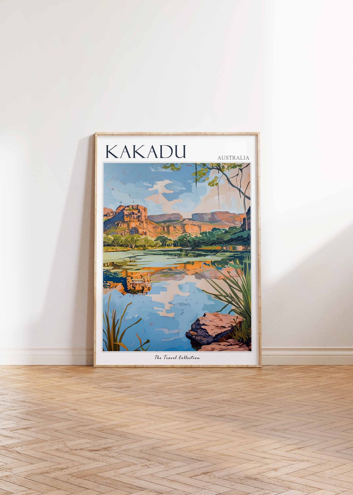 Kakadu Red Cliffs Billabong Reflection Australia Travel Poster - Image 3