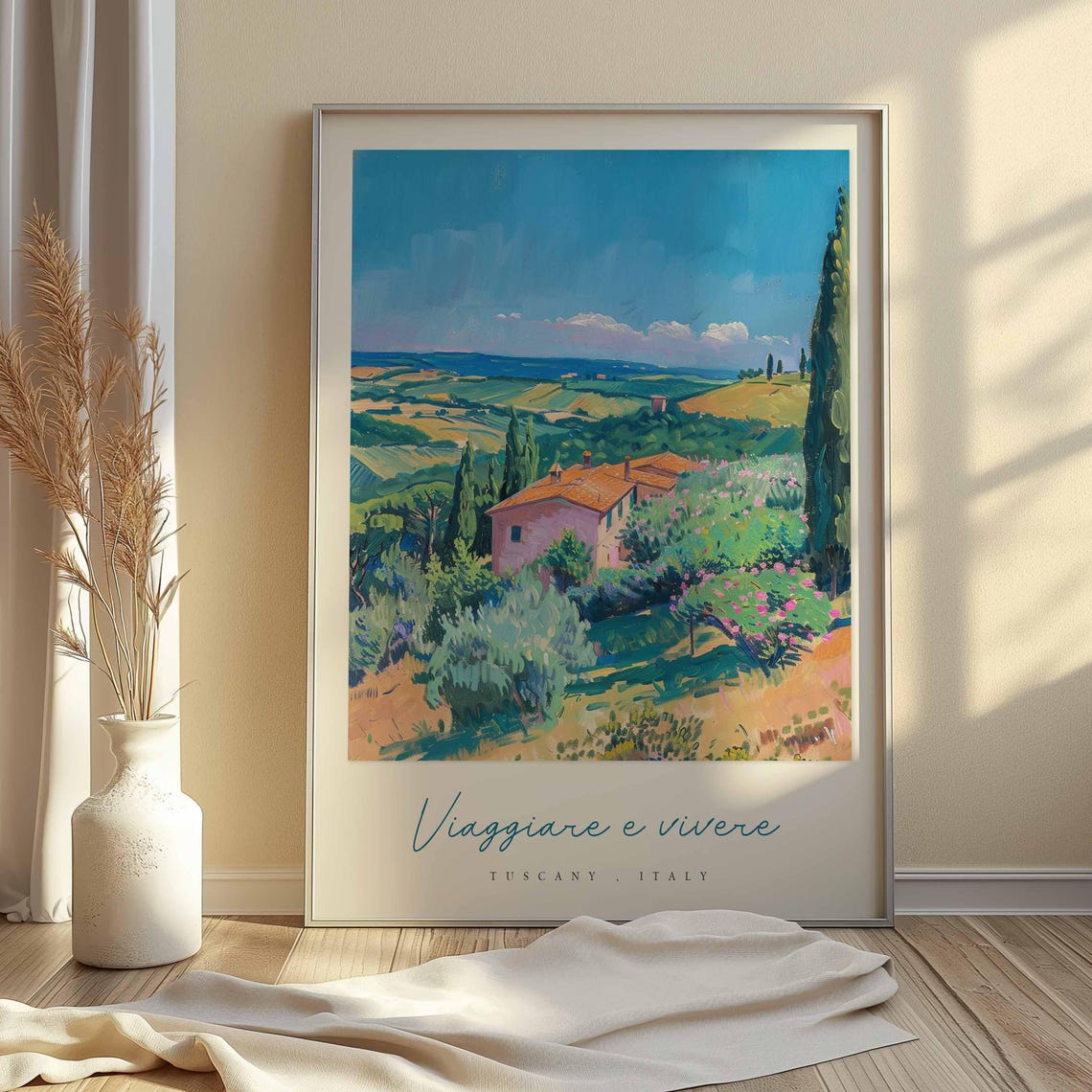 Tuscany Poster Italian Travel Print Tuscany Travel Art Tuscany Wall Art Italy Art Italy Travel Decor Italian Travel Gift - Image 2