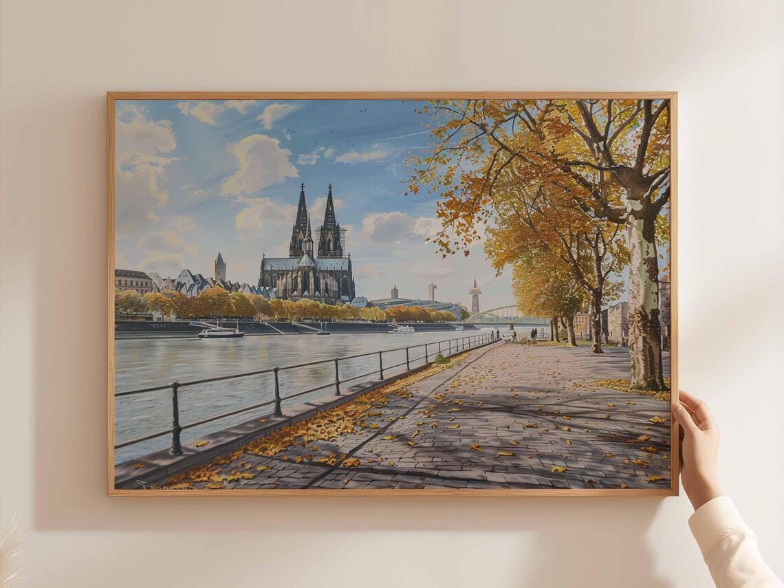 Cologne Cathedral German City Travel Poster