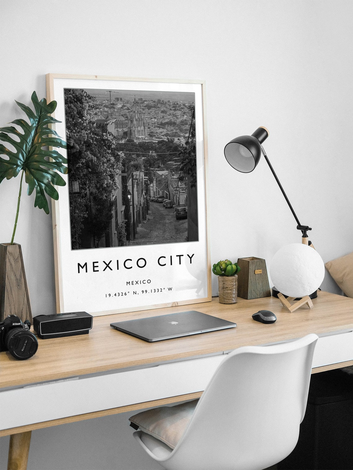 Mexico City Travel Print Mexico City Travel Poster Mexico Travel Print Travel Art Travel Decor Black And White Print Photographic Art - Image 2