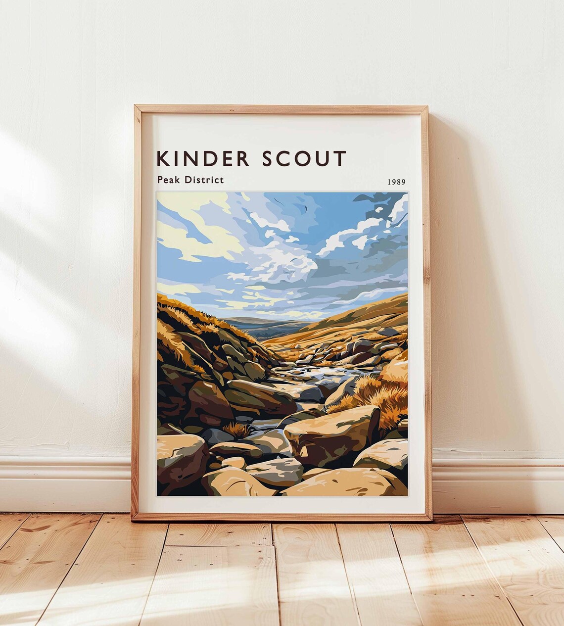 Kinder Scout Peak District Travel Poster
