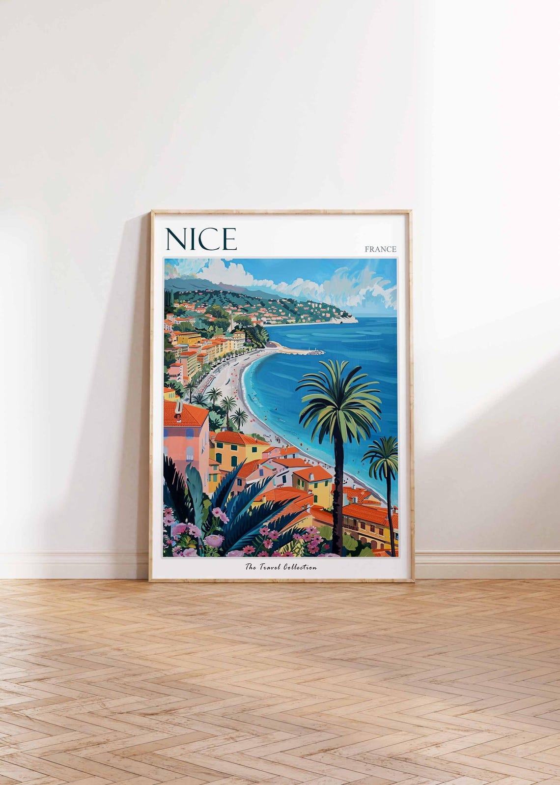 Nice Poster France Travel Print French Decor Europe Travel Poster European Wall Art City Print Nice Gift Nice Travel Poster - Image 2