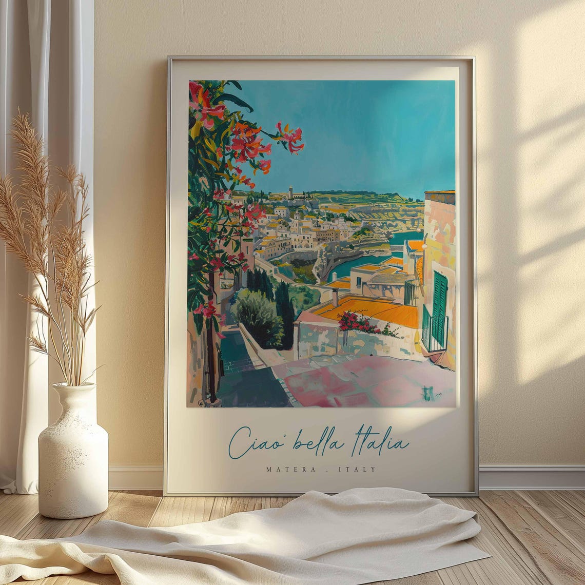 Matera Poster Italian Travel Print Matera Travel Art Matera Wall Art Italy Art Italy Travel Decor Italian Travel Gift - Image 2