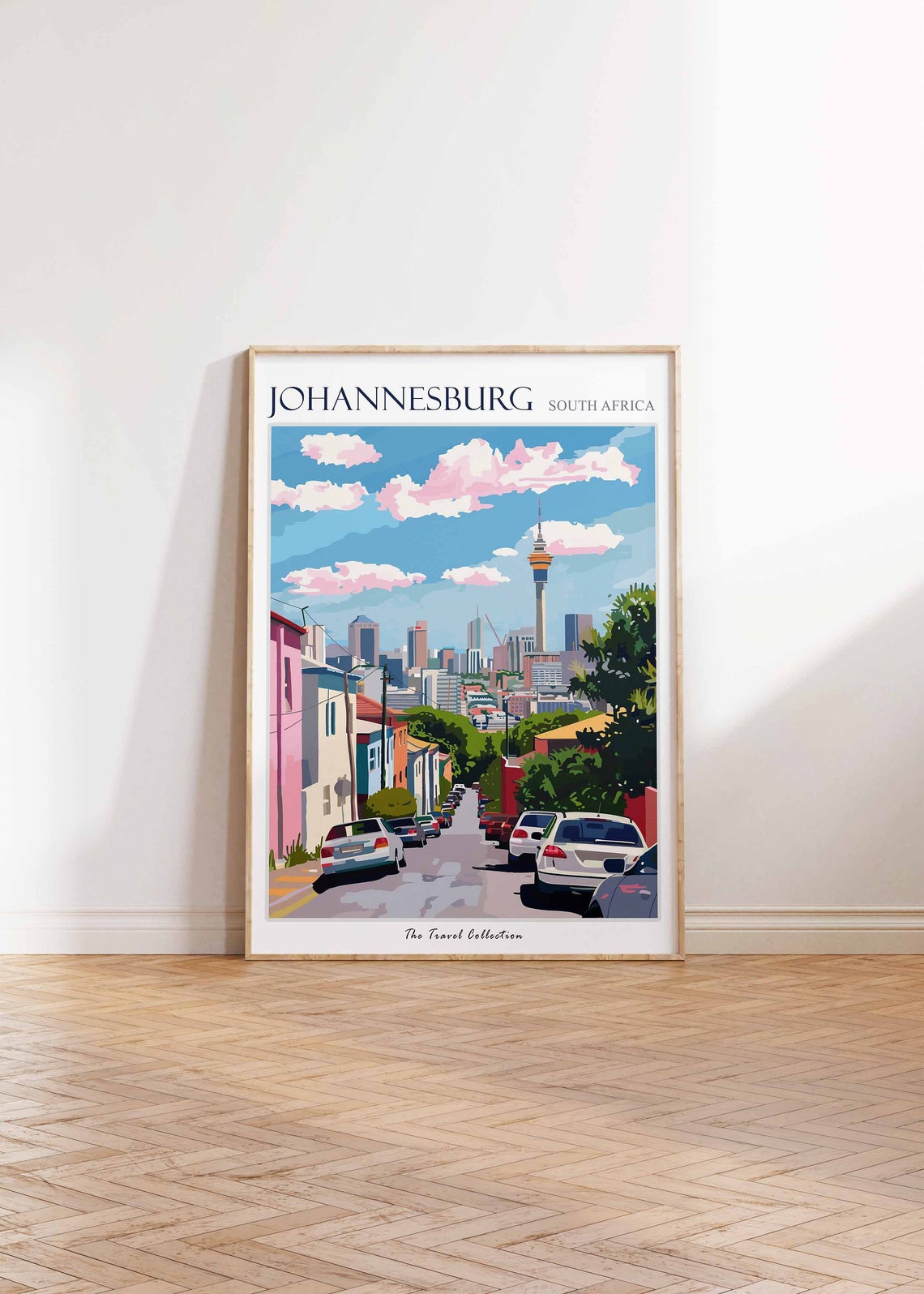 Johannesburg Poster Johannesburg Travel Print Tropical Decor City Wall Art African Decor Africa Travel Print Johannesburg Gift - Image 2