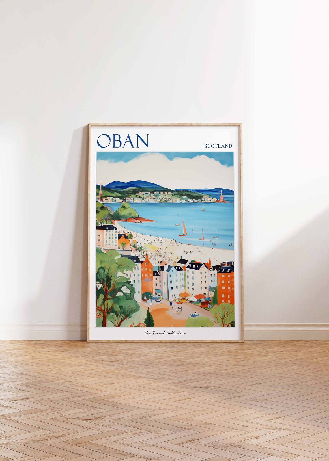 Oban Scotland Bay Beach Colorful Town Summer Seaside Travel Poster - Image 2
