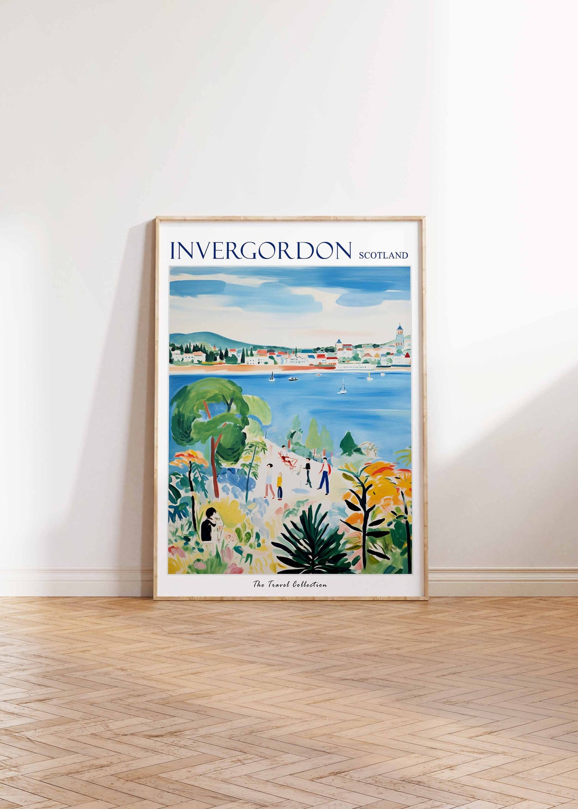 Invergordon Poster Invergordon Travel Print Scotland Travel Poster Scottish Decor Tropical Decor Sea Print Invergordon Travel Poster - Image 2