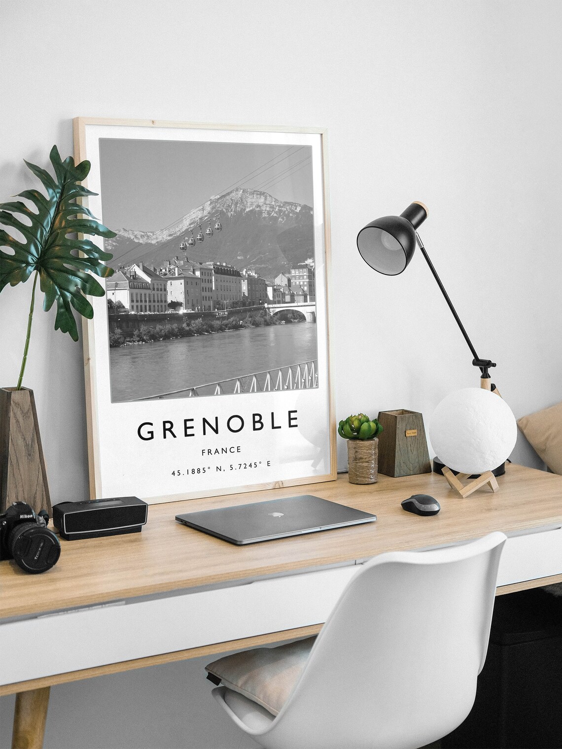 Grenoble Poster Grenoble Travel Print France Travel Poster Travel Decor Minimalist Travel Poster Black And White Gift A1a2a3a4 - Image 3