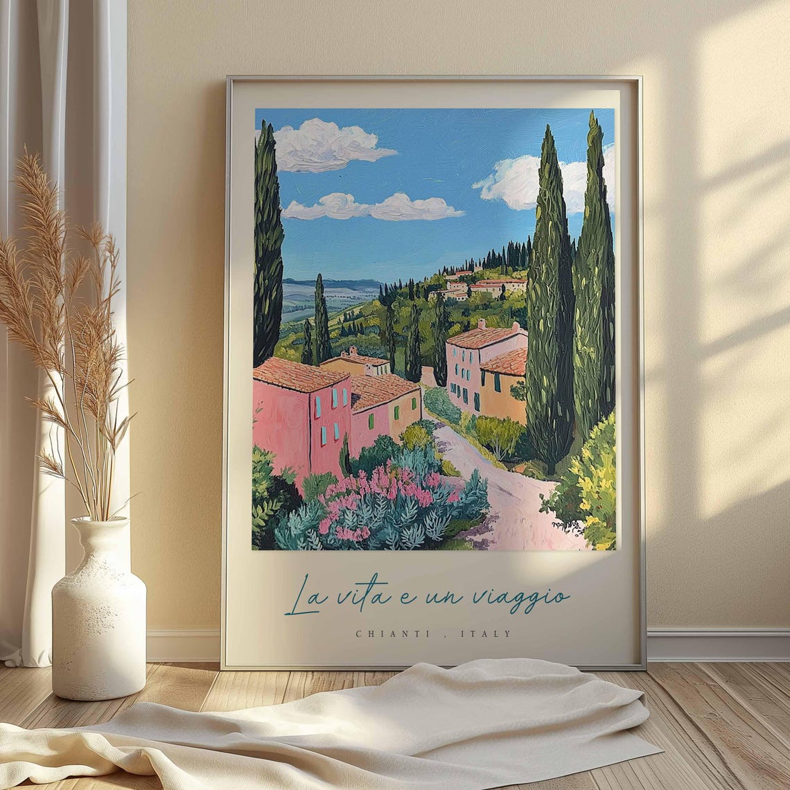 Chianti Poster Chianti Travel Print Chianti Travel Art Chianti Wall Art Italy Art Italy Travel Decor Italian Travel Gift - Image 2