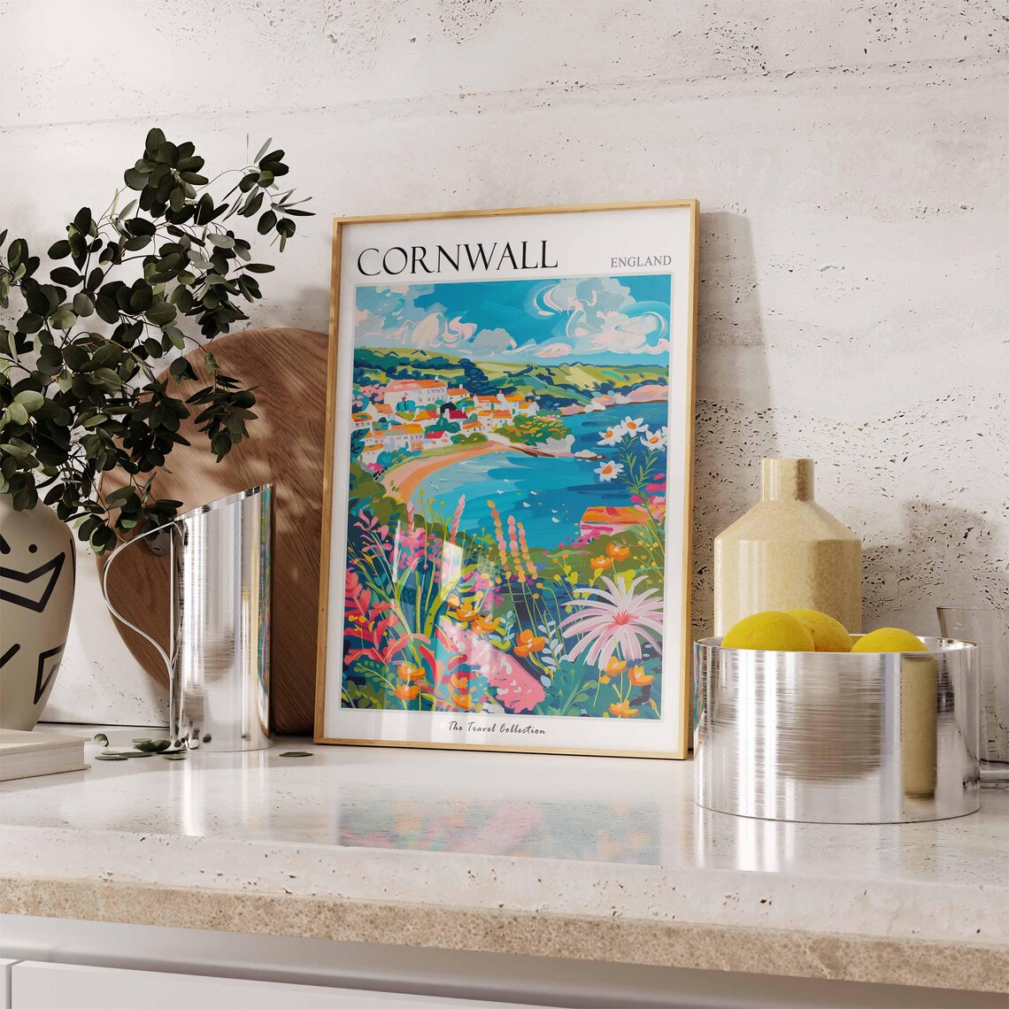 Cornwall Travel Poster, England Travel Art Print - Image 3