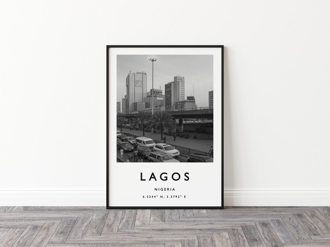 Lagos Travel Print Lagos Travel Poster African Travel Poster Nigeria Travel Art Print African Wall Art African Print - Image 3
