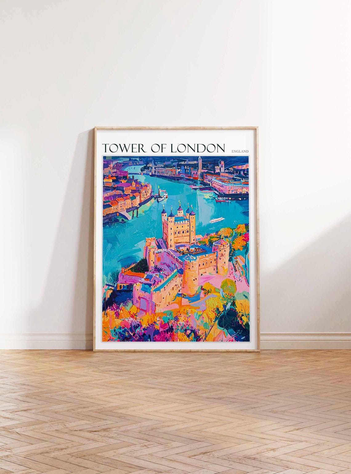 Tower Of London Poster Tower Of London Travel Print England Travel Art United Kingdom Wall Art England Travel England Gift - Image 2