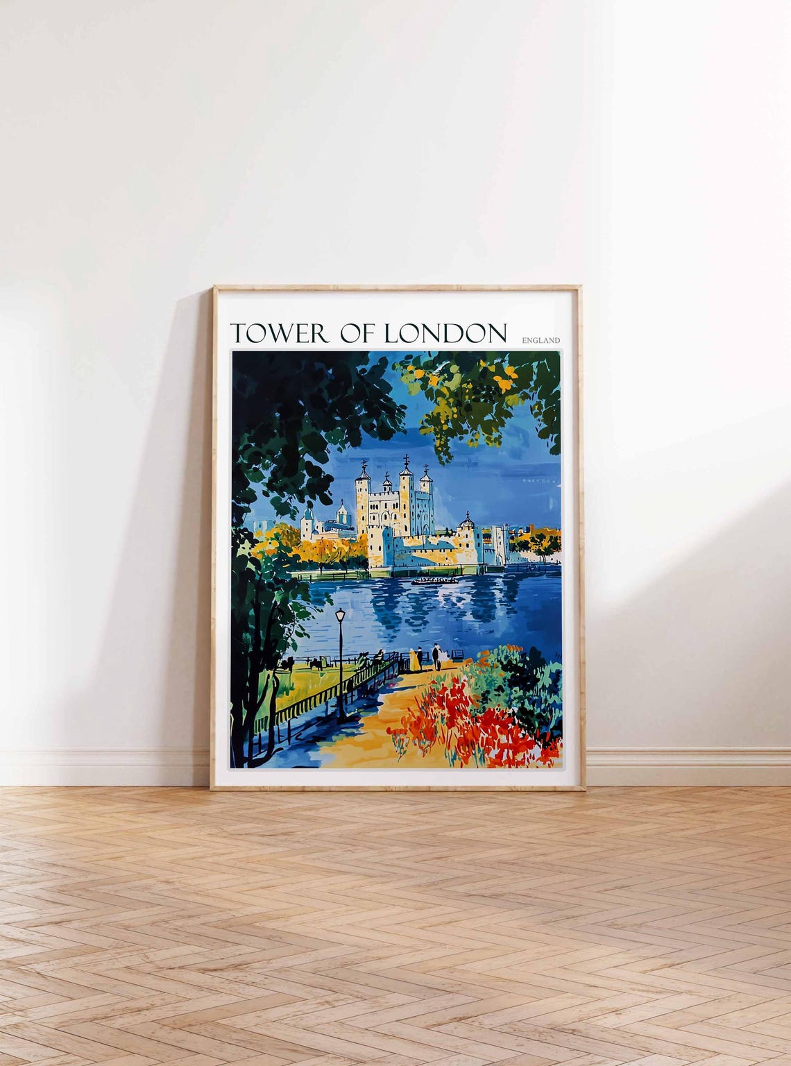 Tower Of London Poster Tower Of London Travel Print England Travel Art United Kingdom Wall Art England Travel England Gift - Image 2