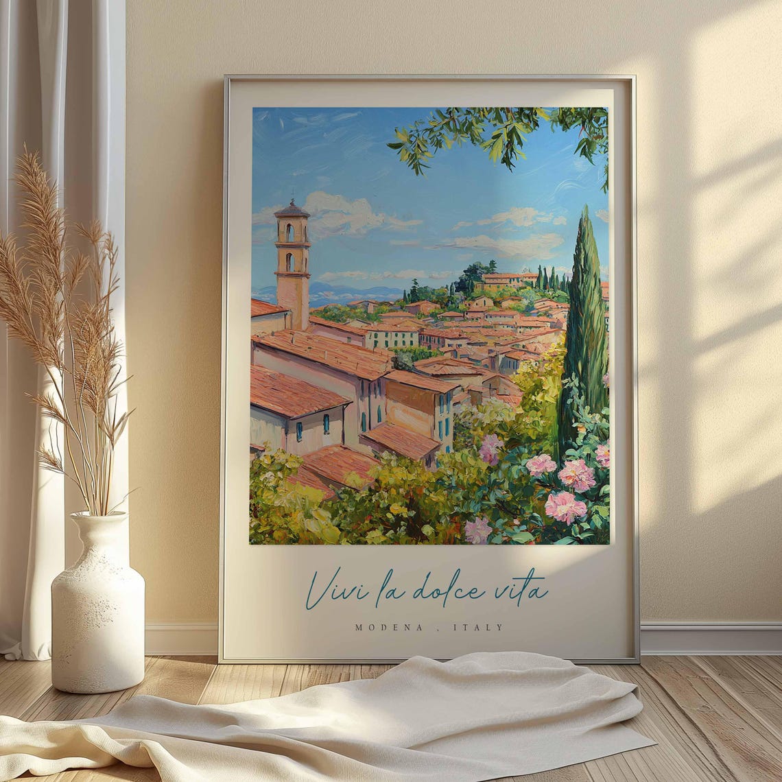 Modena Poster Italian Travel Print Modena Travel Art Modena Wall Art Italy Art Italy Travel Decor Italian Travel Gift - Image 2