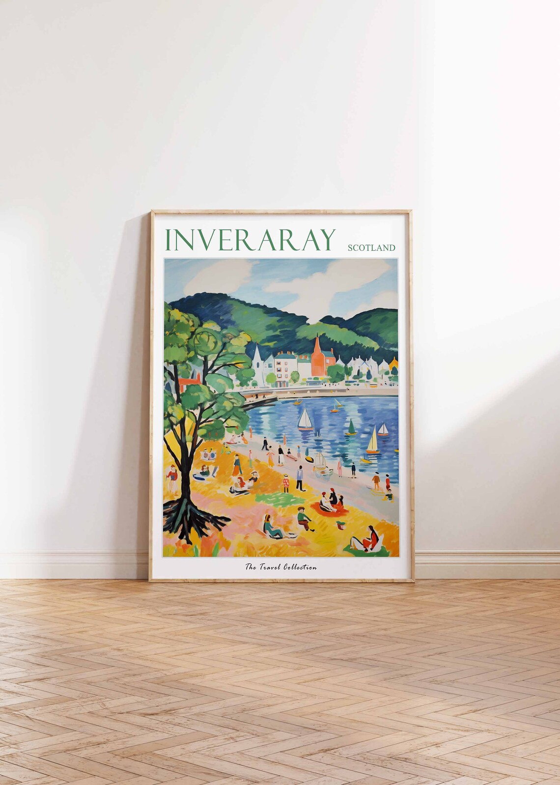 Inveraray Poster Inveraray Travel Print Scotland Travel Poster Scottish Decor Tropical Decor Inveraray Gift Inveraray Travel Poster - Image 2