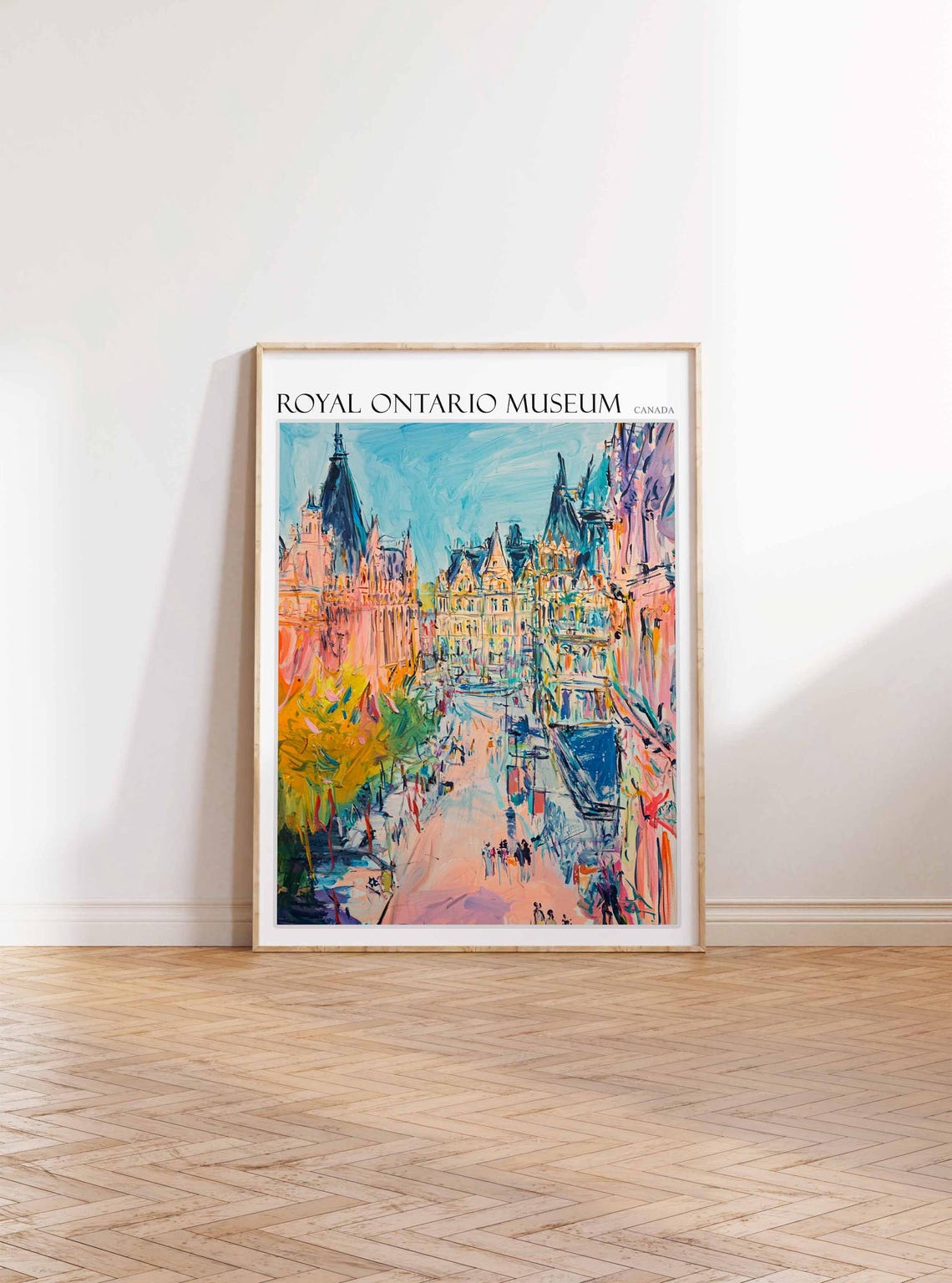Royal Ontario Museum Poster Royal Ontario Museum Art Canadian Travel Print Canada Travel Art Botanical Decor Floral Art Canada Gift - Image 2
