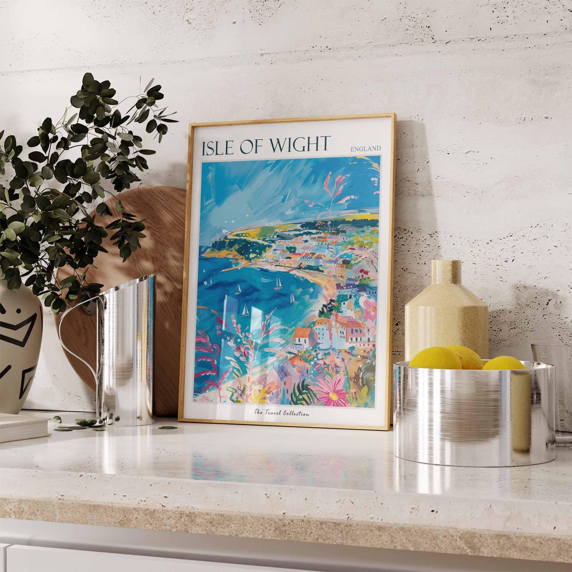 Isle Of Wight Poster Scotland Poster Isle Of Wight Travel Art Isle Of Wight Uk England Travel Beach House Decor - Image 3