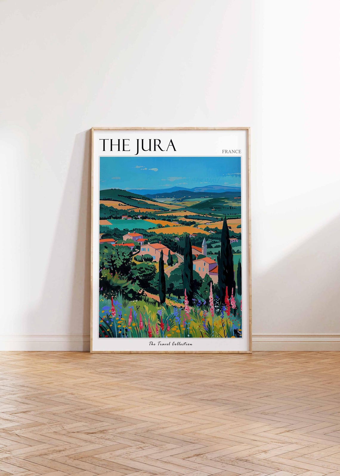 The Jura Poster France Travel Print French Decor Europe Travel Poster European Wall Art Mountain Print The Jura Travel Poster - Image 2