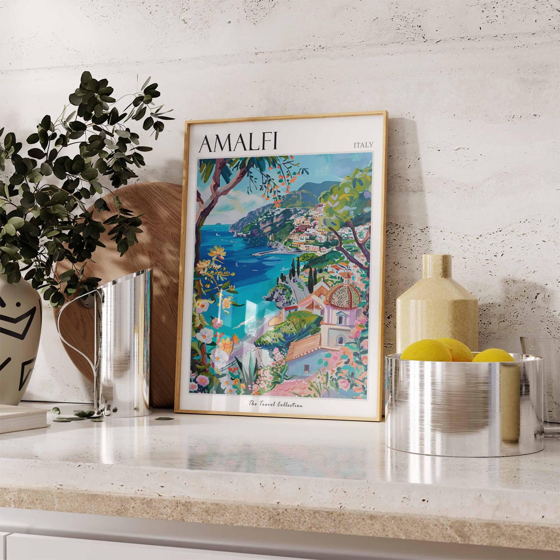 Amalfi Poster Amalfi Travel Print Italy Wall Art Italian Travel Print Italian Decor Amalfi Gift Italian Gift - Image 3