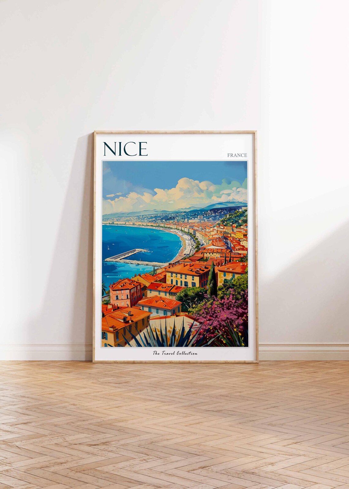 Nice France Travel Poster, European City Print - Image 2