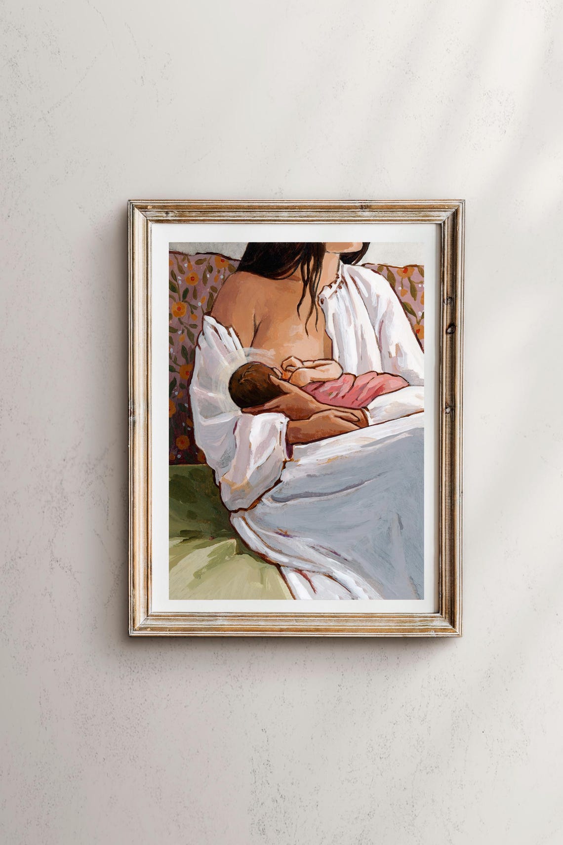 Bonded Breastfeeding - Motherhood Art