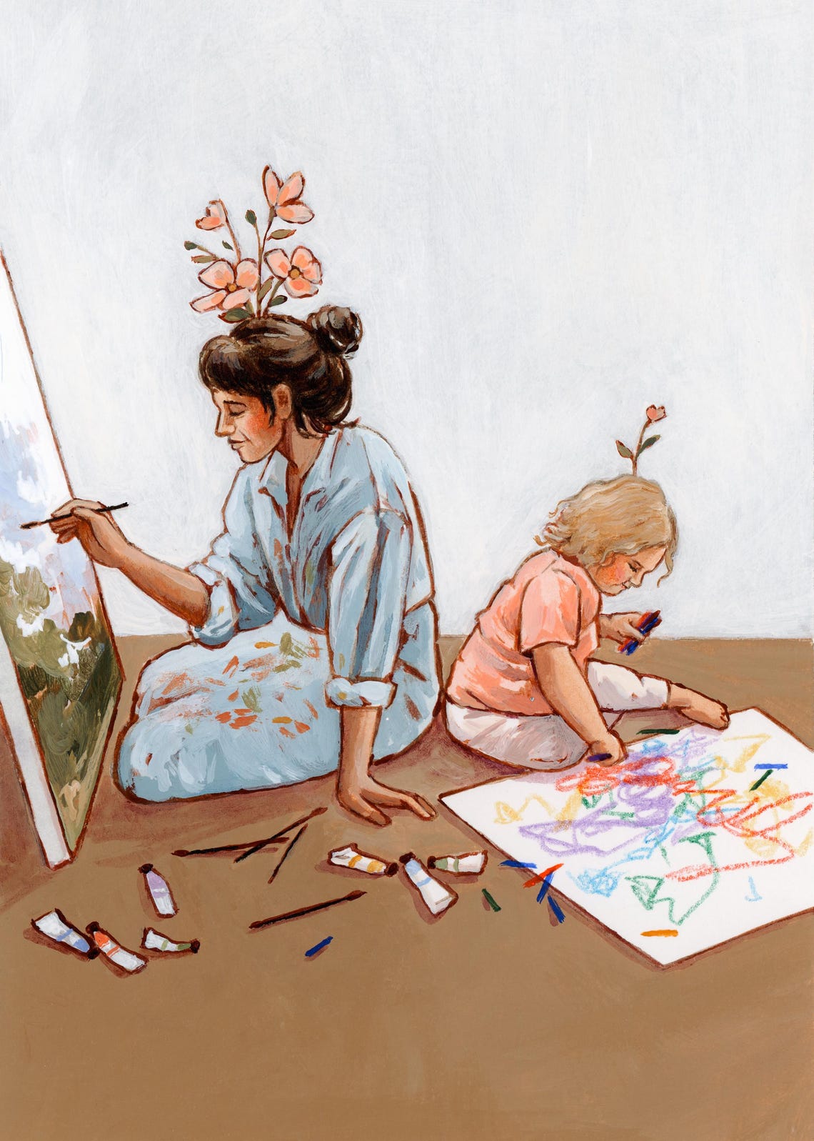 I Carry You With Me Mom Motherhood Art - Image 2