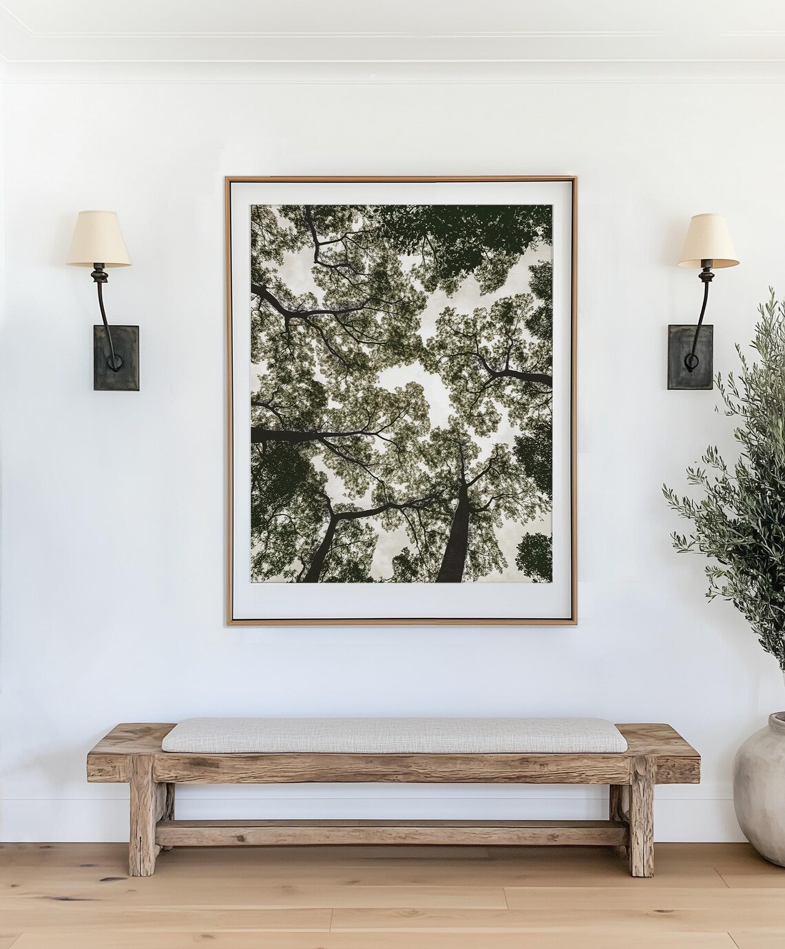 Tree Canopy Photo Art, Abstract Forest Nature - Image 2