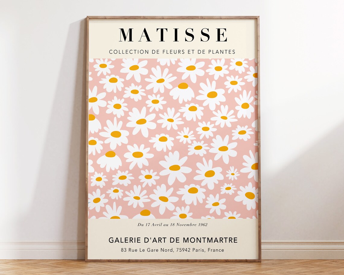 Matisse Pastel Daisies Flower Market Art Print