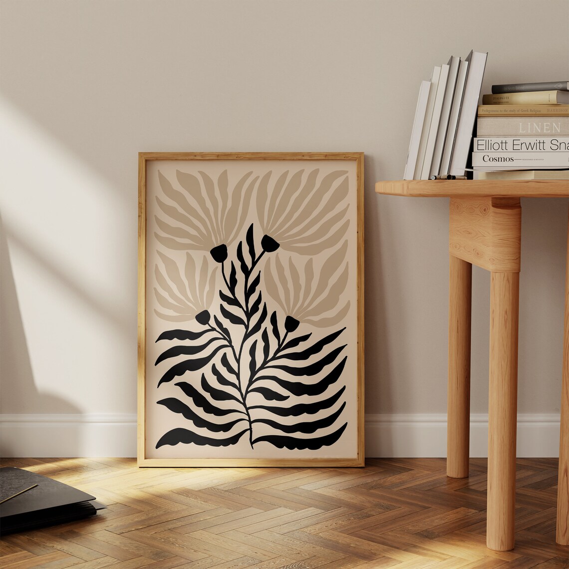 Matisse-Inspired Botanical Flower Art Print, Boho Japandi - Image 3