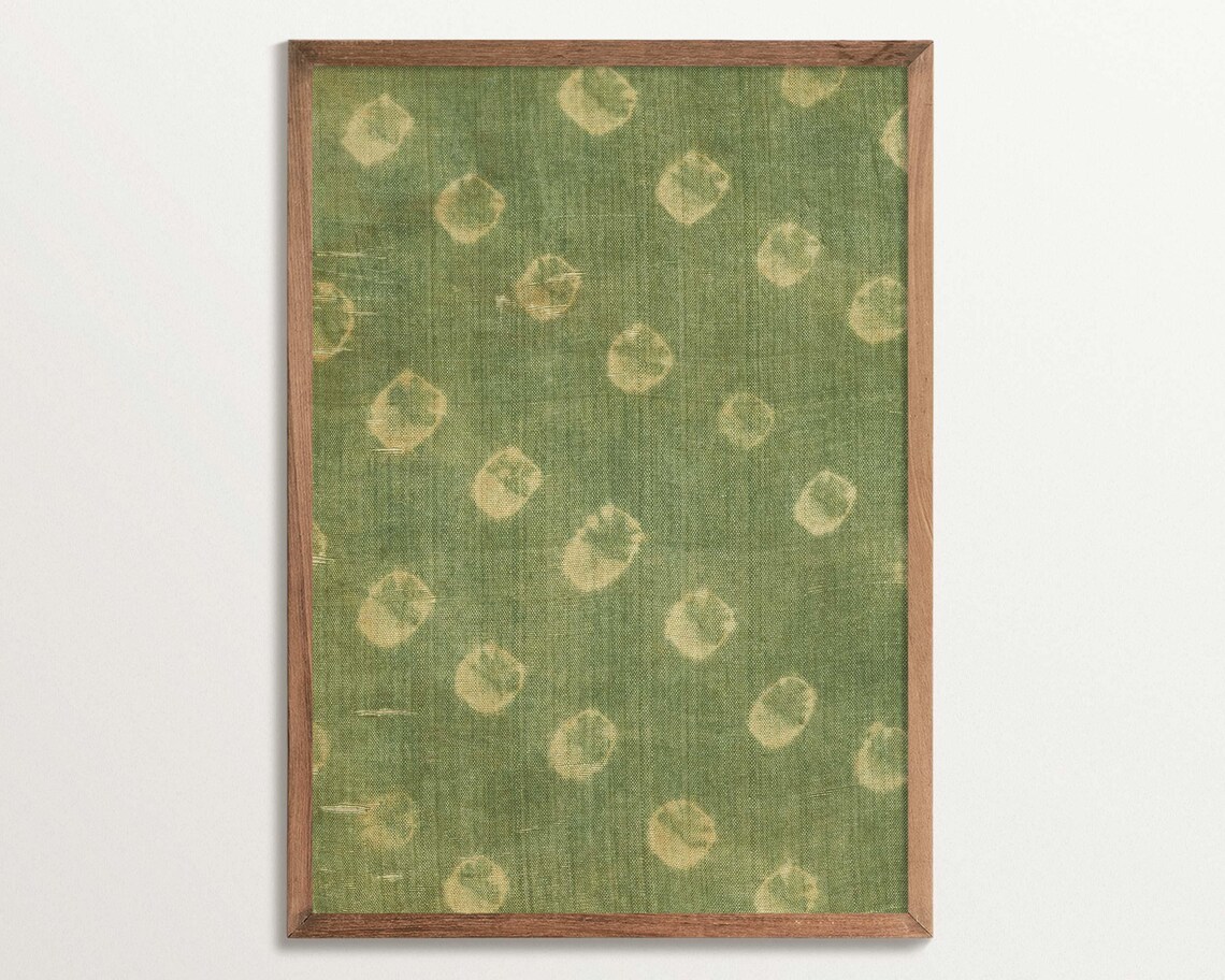Vintage Textile Art Print, Cottagecore Decor