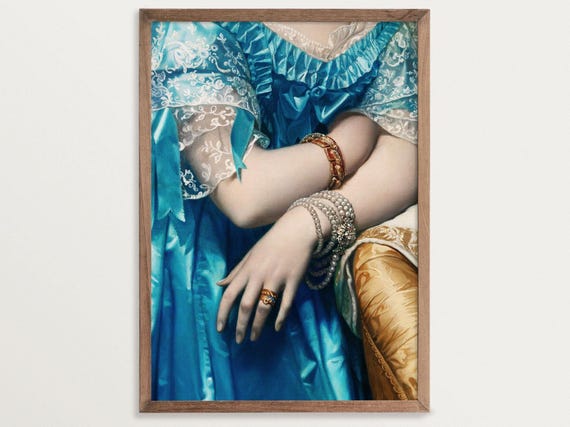 Victorian Josephine Regency Altered Painting Print