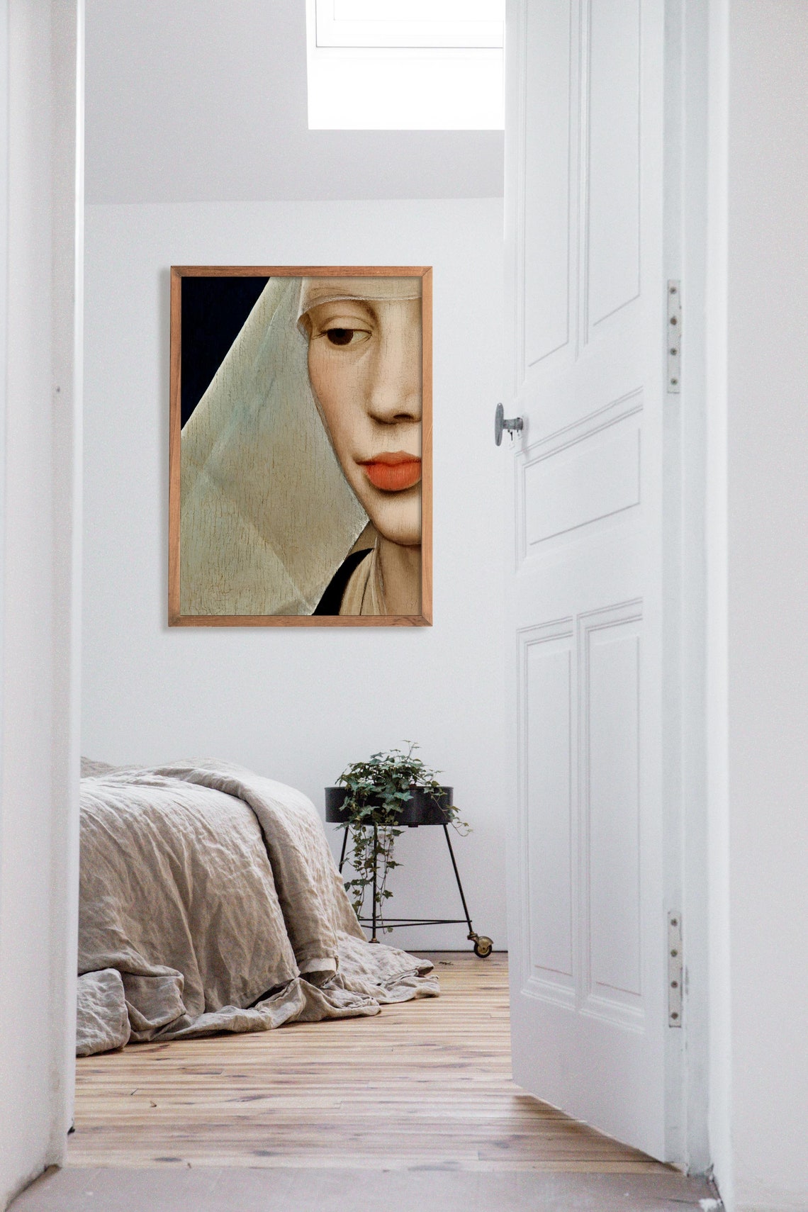 Medieval Woman Portrait, Gothic Renaissance Art Print - Image 2