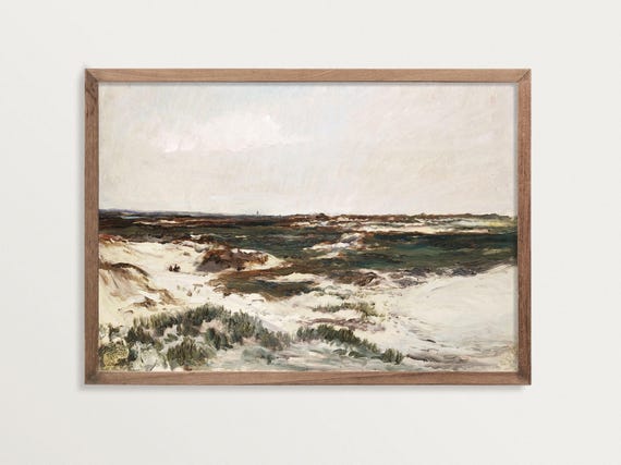 The Dunes At Camiers Vintage Coastal Art Print