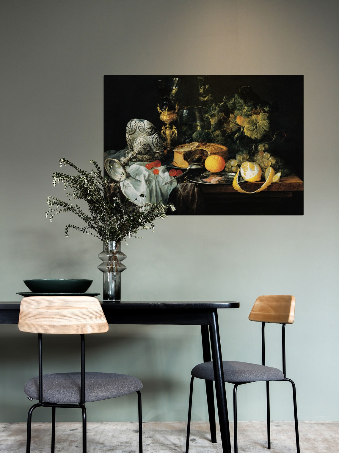 Dutch Still Life Painting, Dark Academia Art Print - Image 2