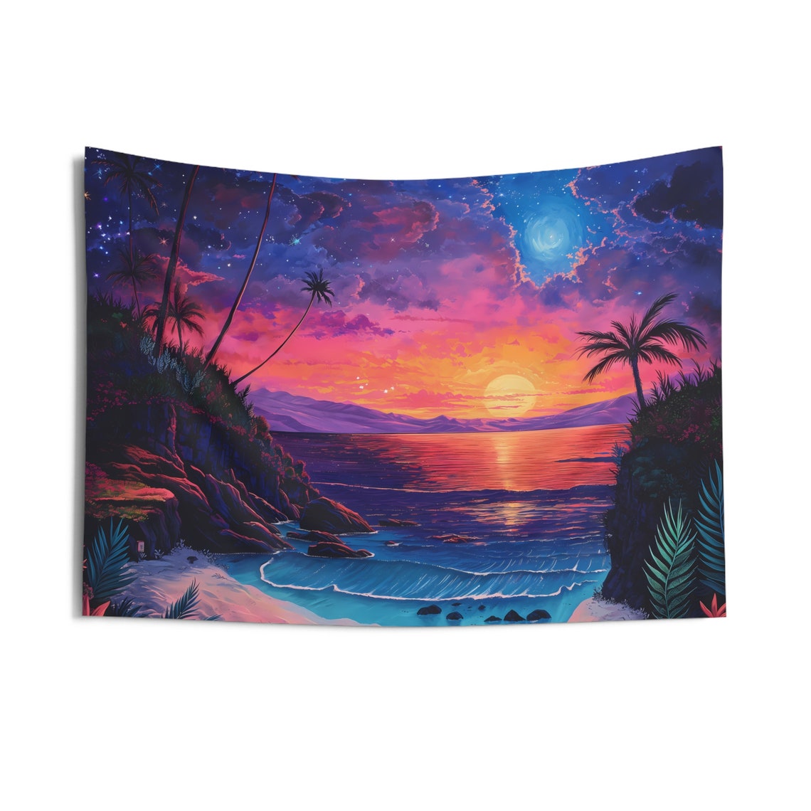 Sunset Serenity Vibrant Tapestry For Tranquil Spaces - Image 4
