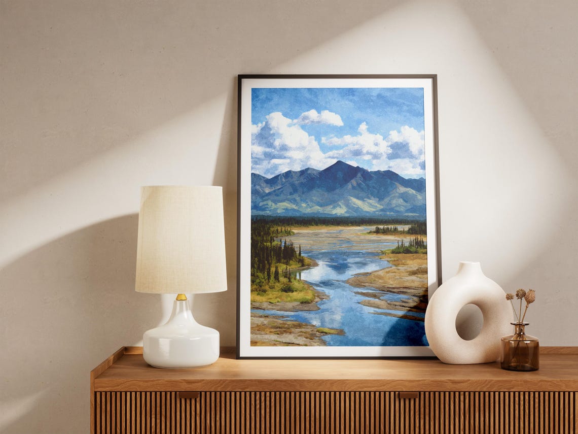 Kobuk Valley National Park Alaska Braided River Tundra Poster - Image 4