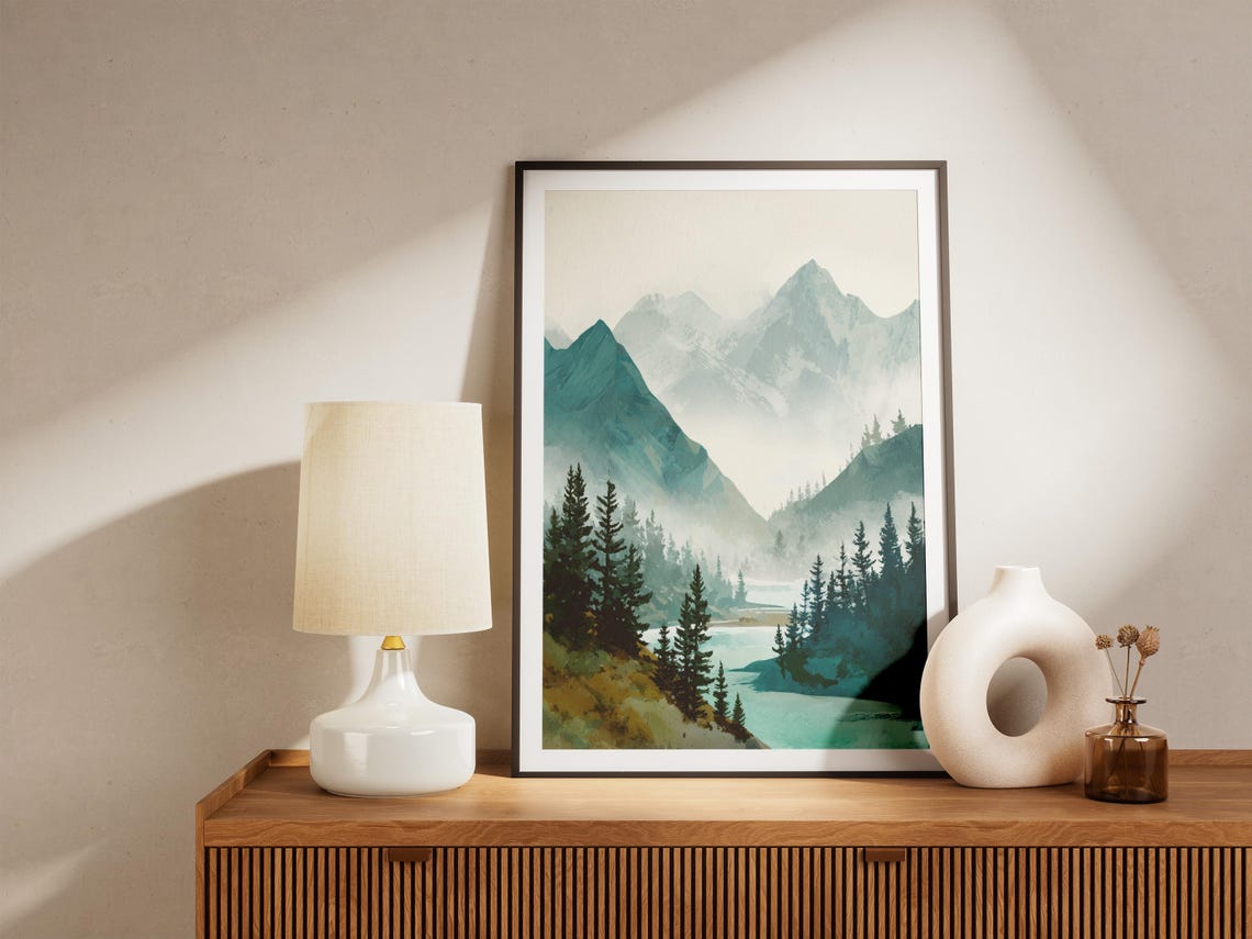 Gates of the Arctic National Park Alaska Misty Mountain Poster - Image 4