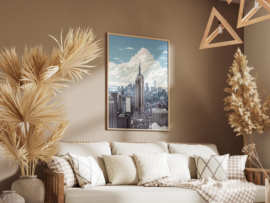 New York City Skyline with the Empire State Building at Day Poster - Image 3