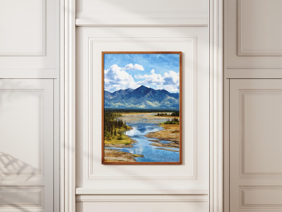 Kobuk Valley National Park Alaska Braided River Tundra Poster - Image 2