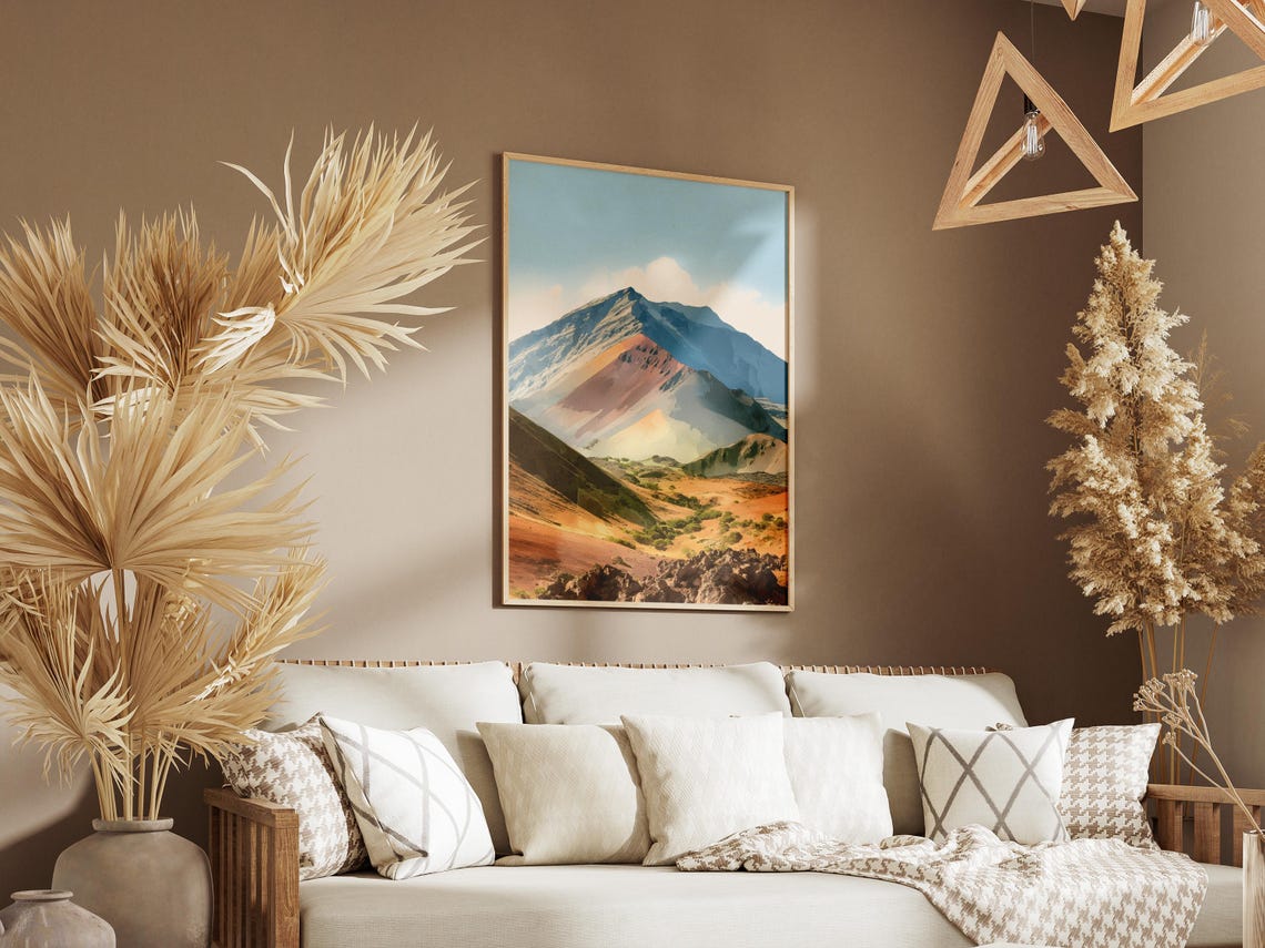 Haleakala National Park Colorful Volcano Crater Desert Poster - Image 3