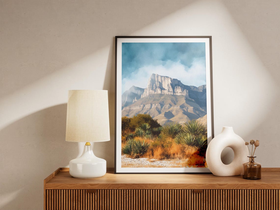 Guadalupe Mountains National Park Texas Desert Peak Art Poster - Image 4